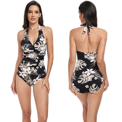 Dame Floral Wrap Overall Badedragt Stilla