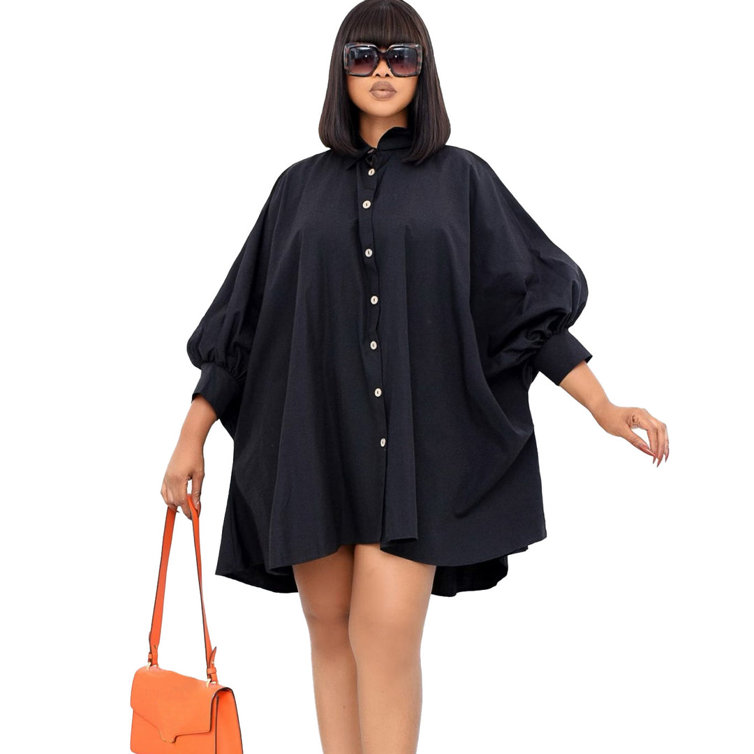 Damebluse med oversized skæring og elegante knapper Stilla