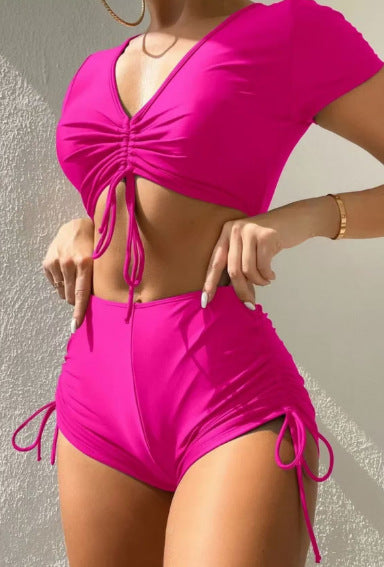 Dame Sporty bikini set med moderne drapering Skovae