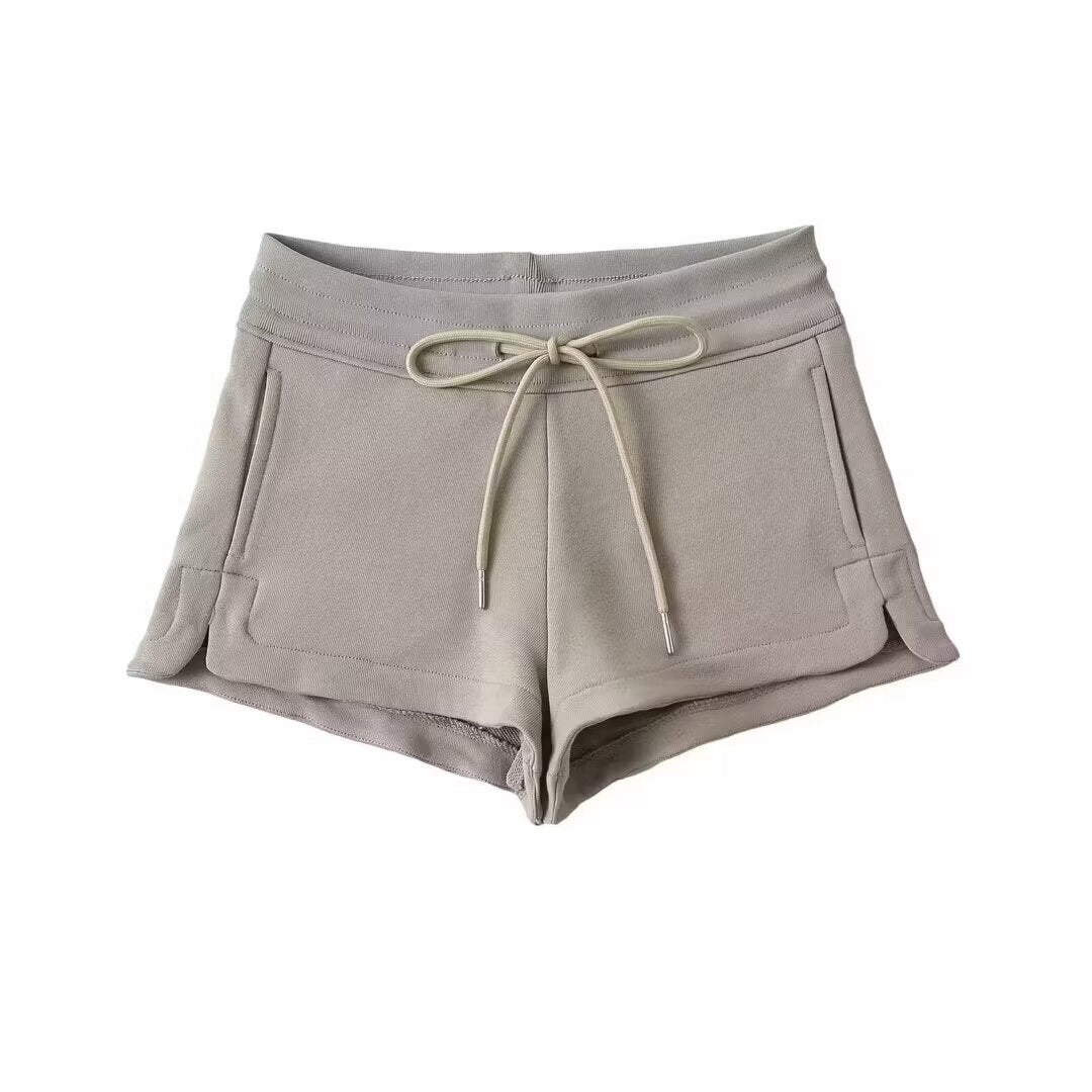 Dame Sporty Sweatshorts med justerbar snøre og sidelommer Stilla