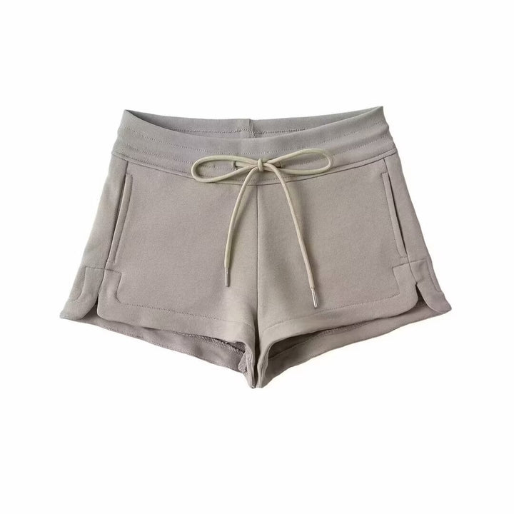 Dame Sporty Sweatshorts med justerbar snøre og sidelommer Stilla