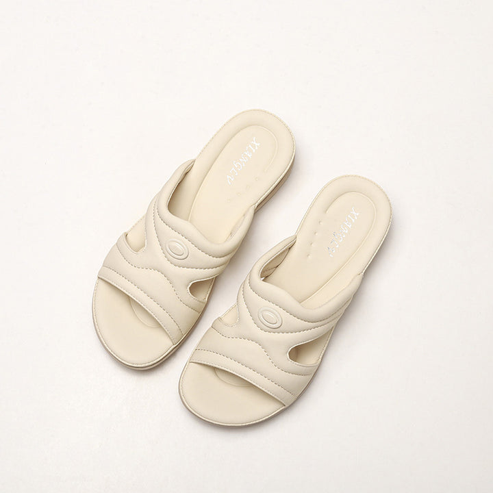 Dame Komfort-sandaler med trendy snit og ergonomisk indlægssål Stilla