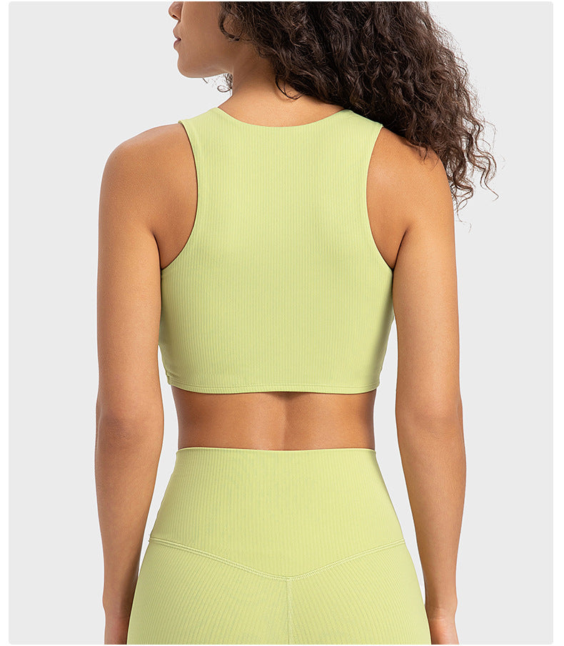 Stilla | Rib Turtleneck Sports Bra Høj Styrke, Stødabsorberende, Øvre Støtte