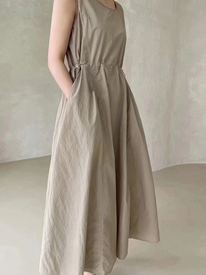 Dame Midi-Kjole med struktureret Oversized-Jakke Stilla