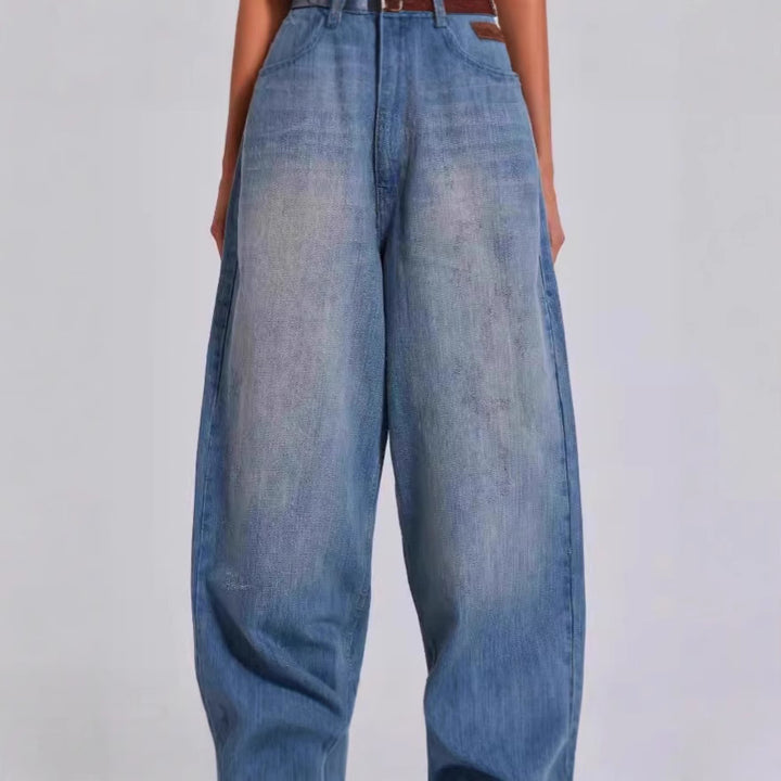 Dame Vidde Beinform Afslappet Pasform Denim-Bukser Stilla