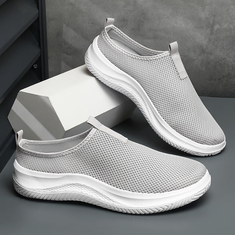 Unisex nan lette netstof slip-on sneakers med åndbart overmateriale, dempende EVA-mellemsål og skridsikre profil såler Skovae