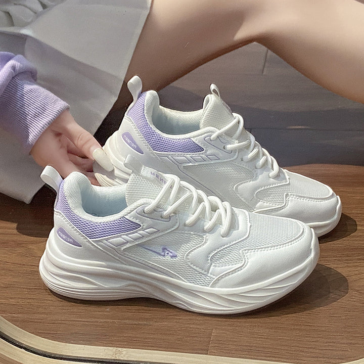 Dame Sportsløbe-sneakers med åndbar overfladestruktur og innovativ dæmpning Stilla