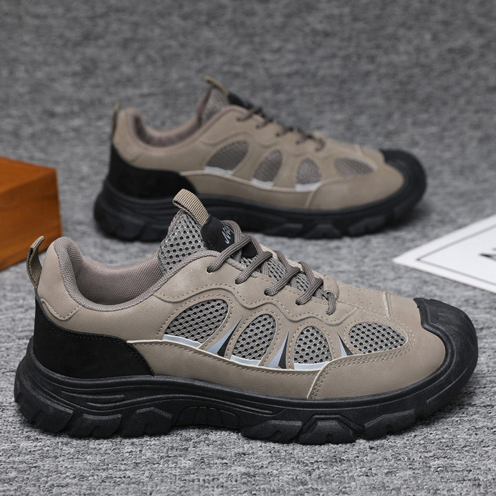 Herrernes multifunktionelle outdoor sneakers med åndbart mesh og stabilt profil Stilla