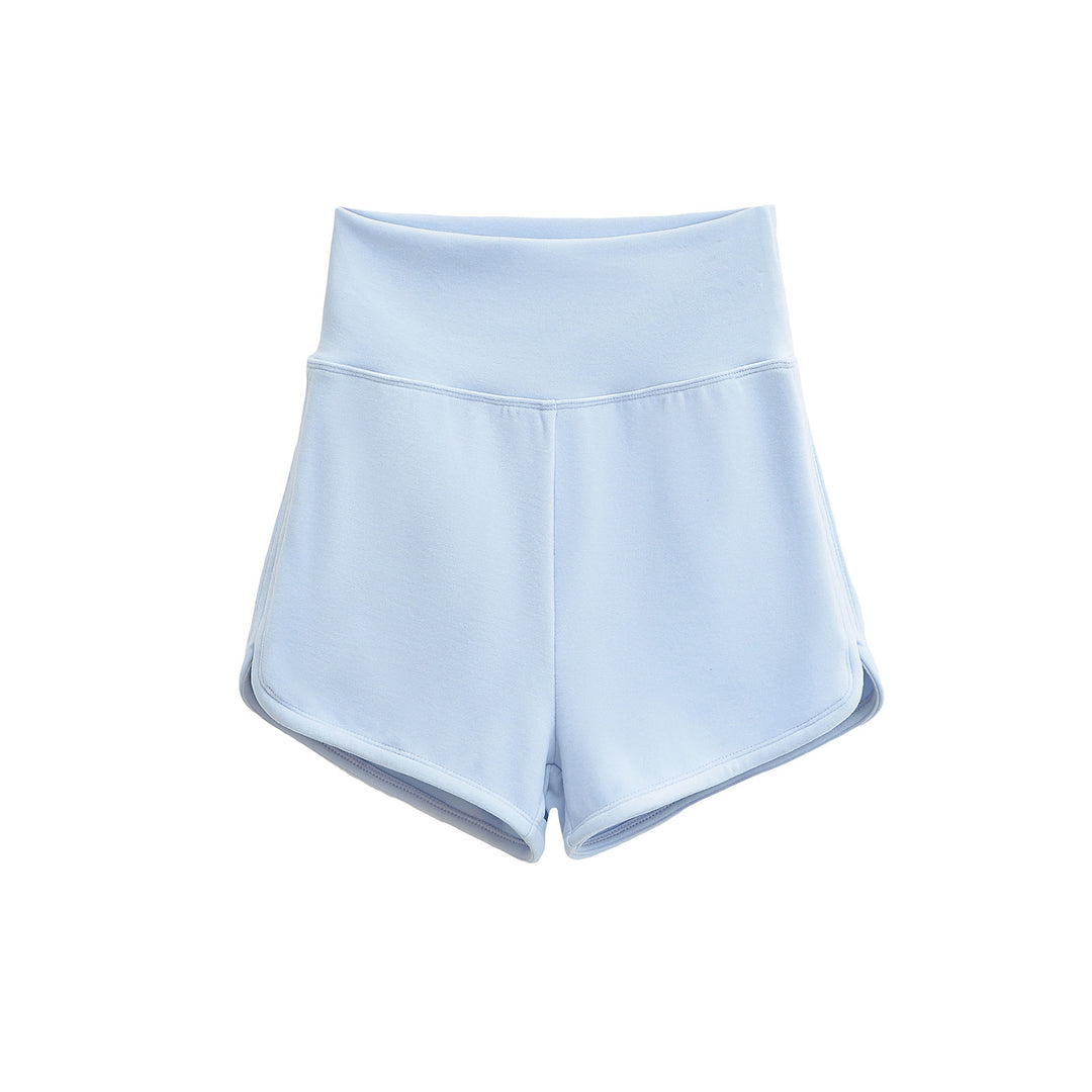Dame Sporty High-Waist Shorts lavet af åndbart materiale med elastisk talje Stilla