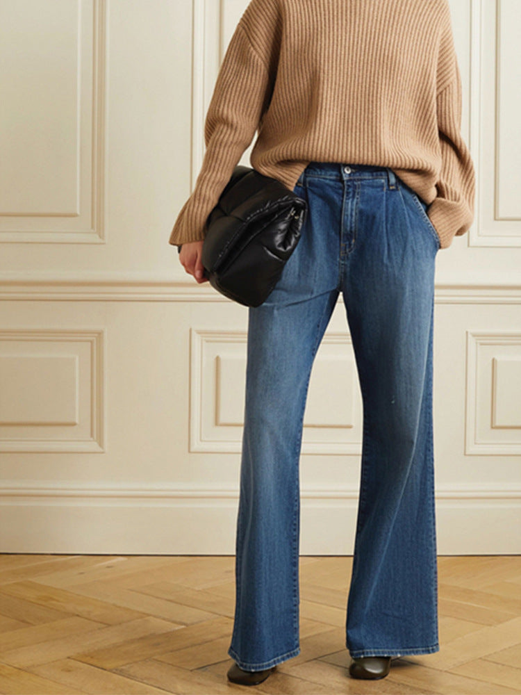Dame Løst skåret High-Waist Jeans med lav talje og sidelommer Stilla