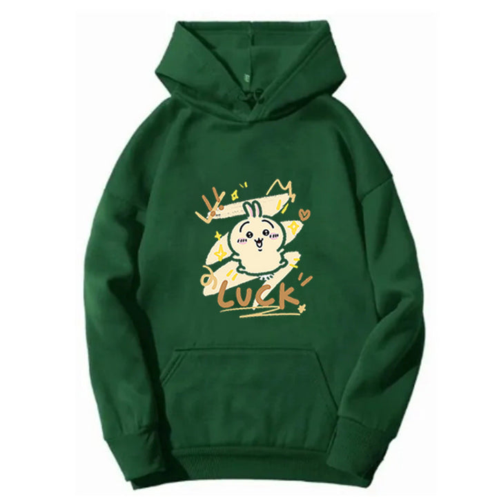 Kvinder hoodie med sjov kanin design Skovae