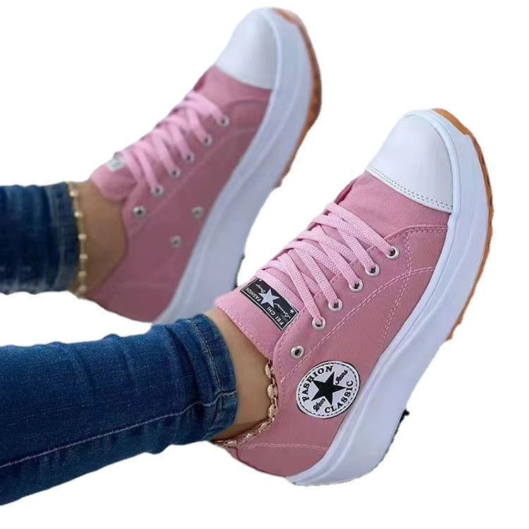 Dame sporty sneakers i trendy design med skridsikker sål Stilla