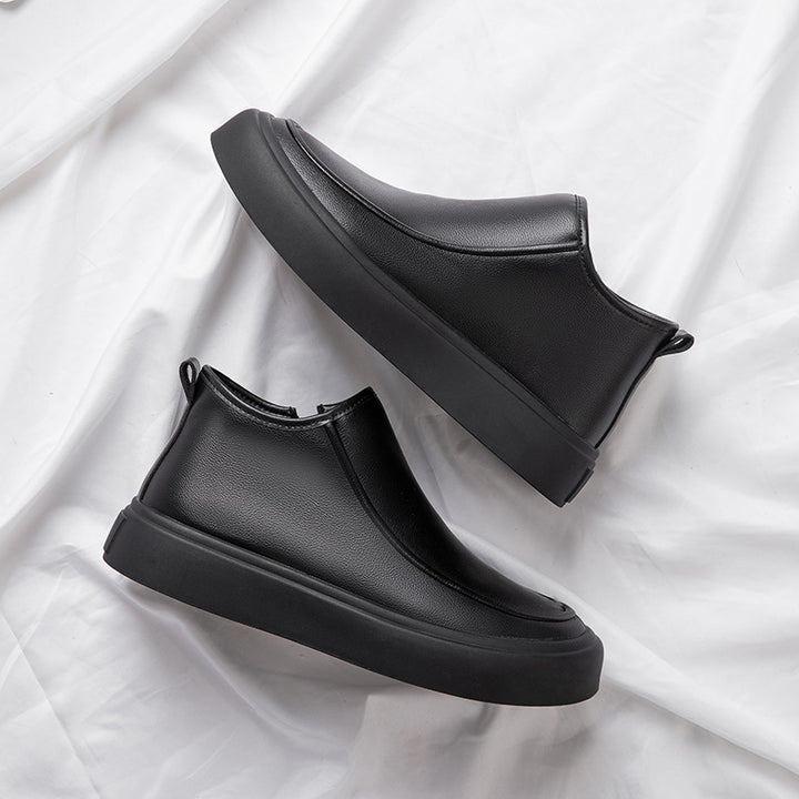 Femme Smart Læder Slip-On Støvler Stilla