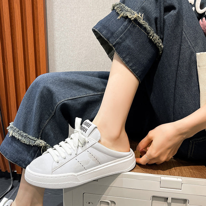 Dame Slip-On Sneaker med åndbar mesh-overflade og sporty sål Stilla