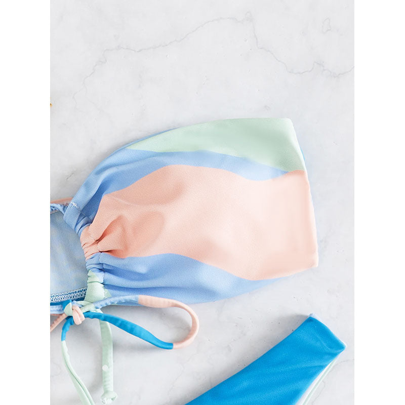 Dame bandeau-bikini med legende snit Skovae