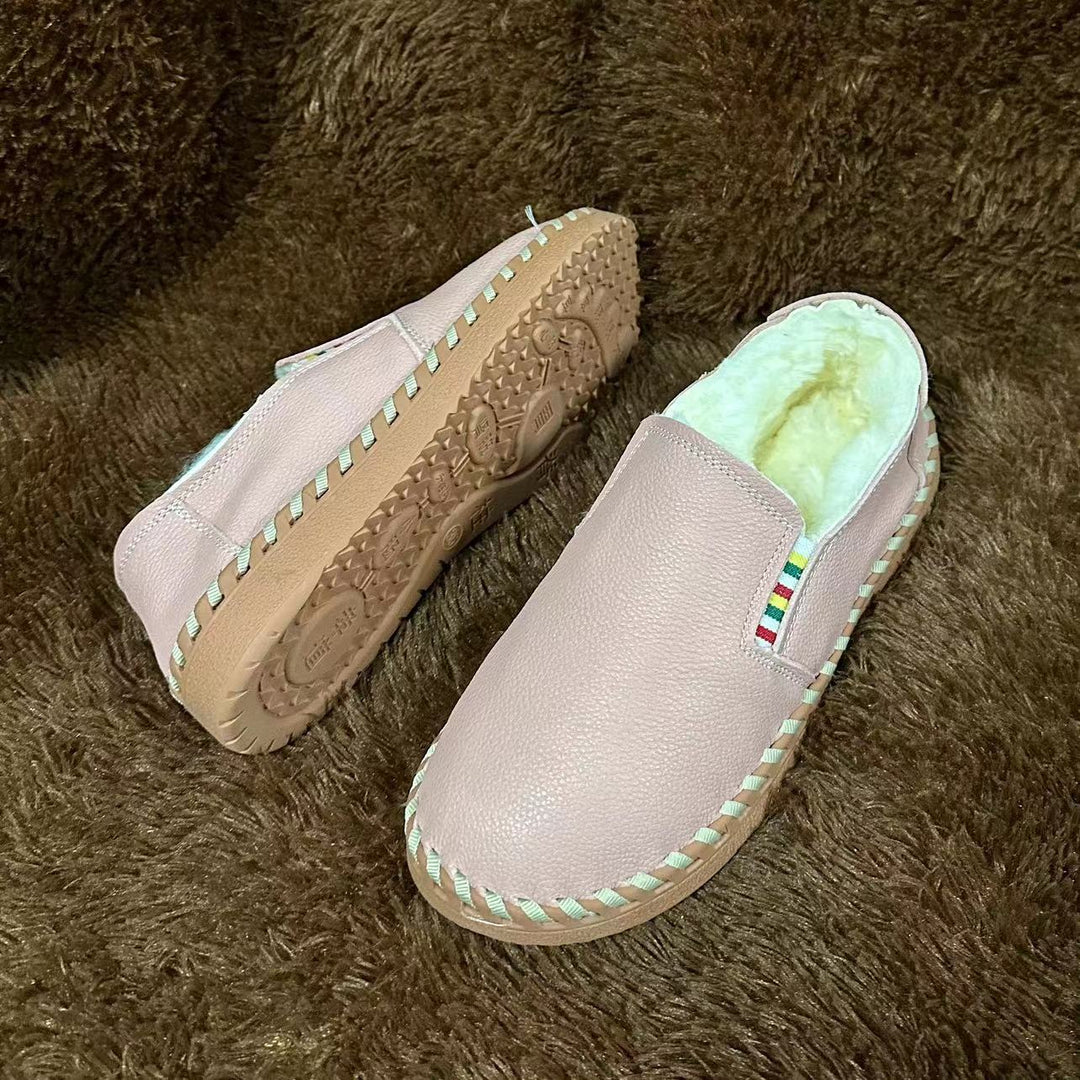 Femme Komfortable Læder Slippers Stilla
