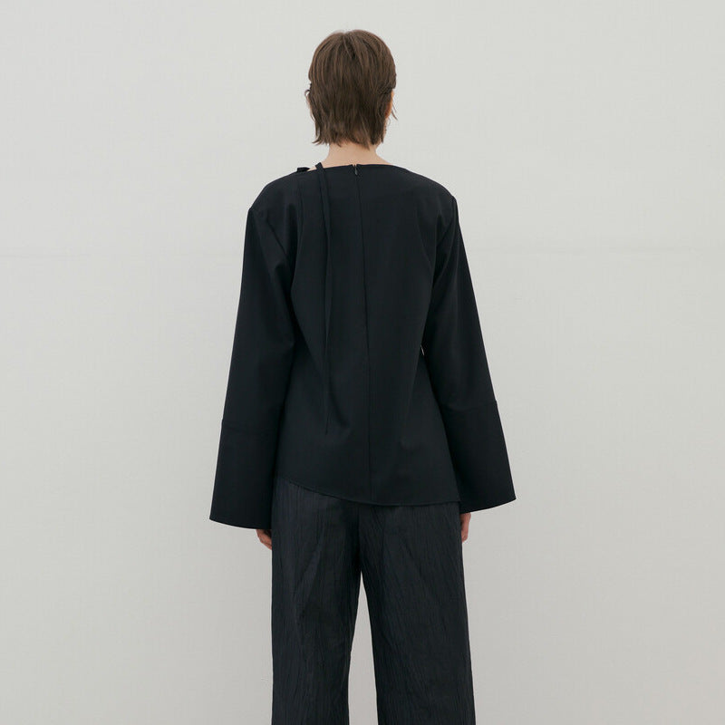 Dame Asymmetrisk Bluse lavet af kvalitetsstof Stilla