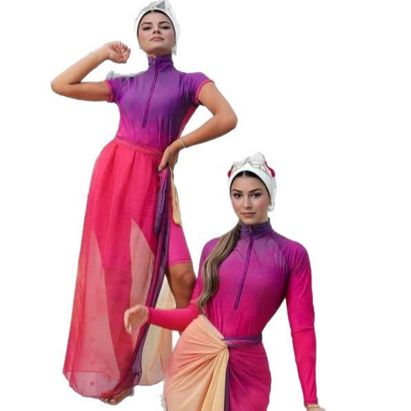 Dame fashionabel svømmedragt med elegant indpakningslook Skovae