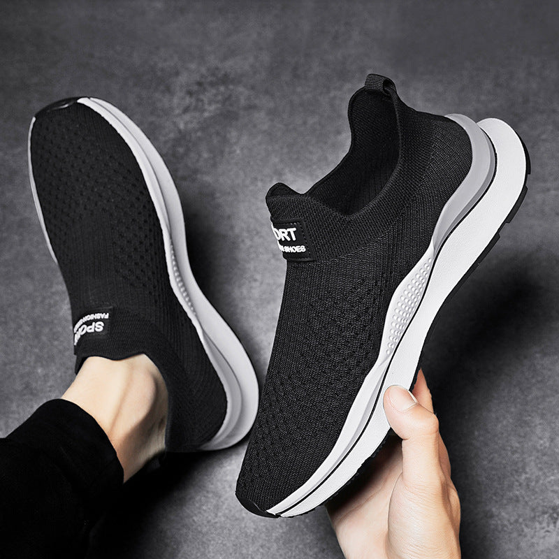 Dame Slip-On Sneakers med åndbar strikkete teknologi og dæmpende sål Stilla