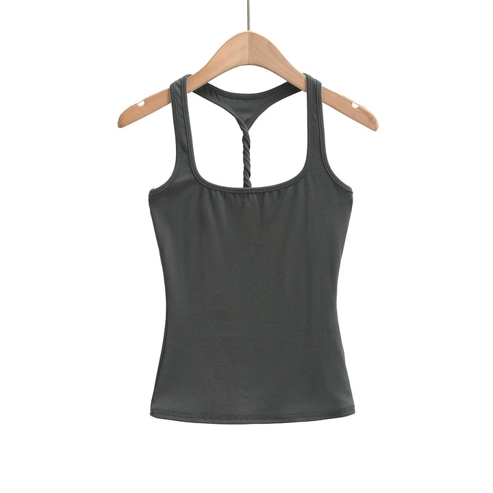 Dame Sporty Tanktop med Racerback og blødt bomuldsstof Stilla
