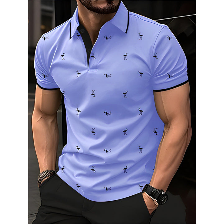 Herrer Fritid Trykt Polo-Shirt Stilla