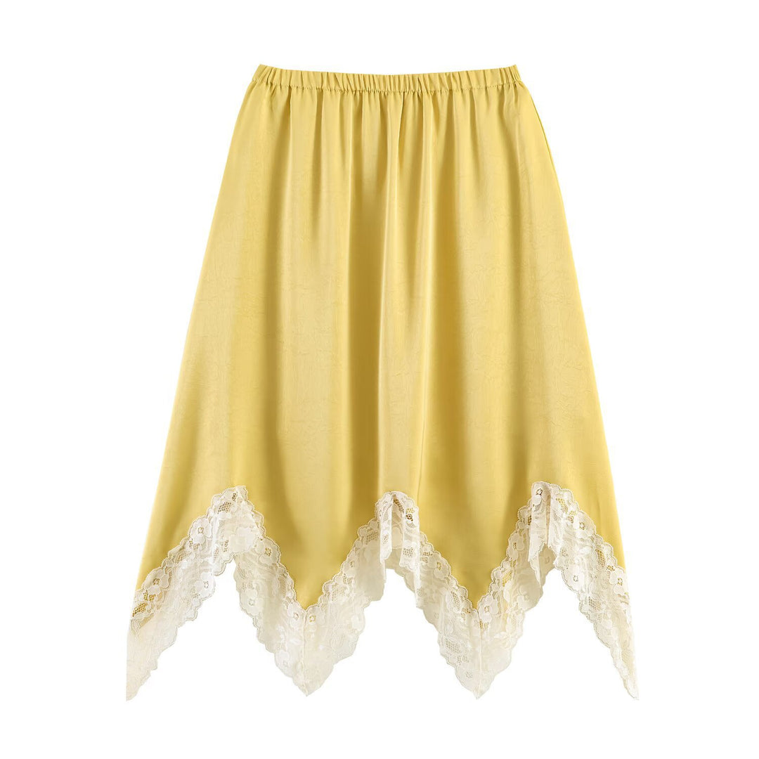 Dame nederdel med elegant spids prydelse Skovae