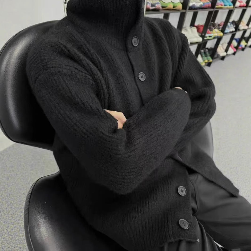 Dame casual strikket cardigan med knaplukning og oversized pasform Stilla