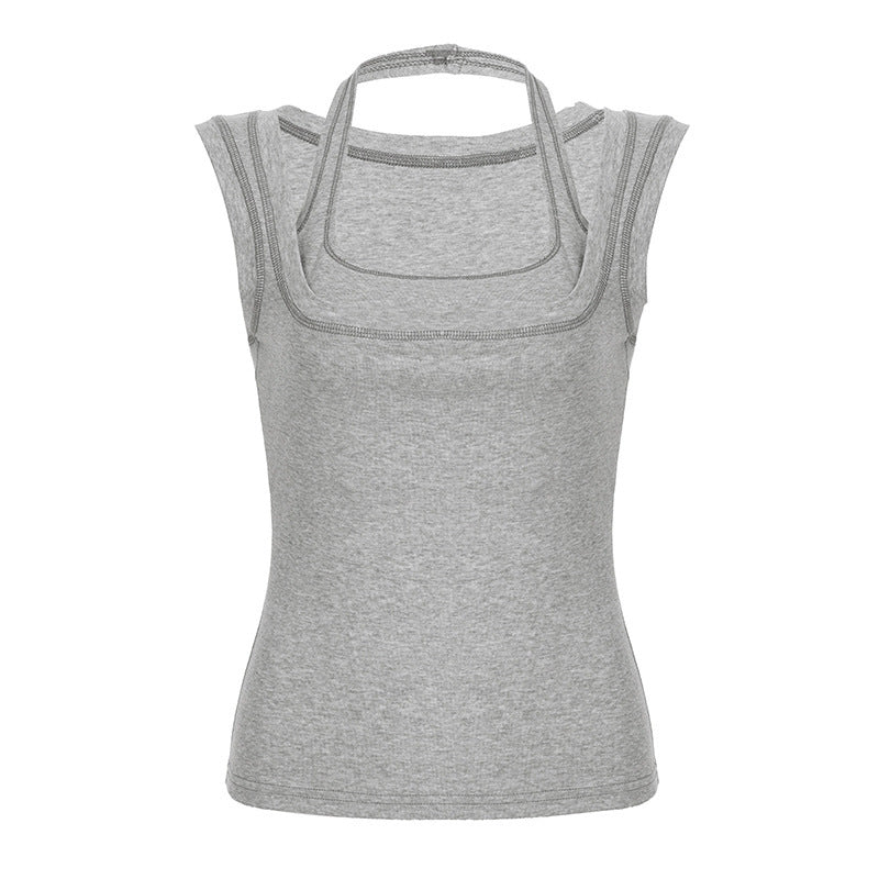 Dame Funktions-Tanktop med dobbelt strop-system og åndbart stof Skovae
