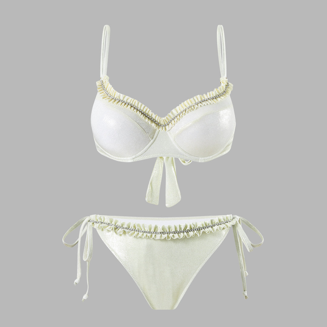 Dame bikini sæt med flydende nederdel Skovae