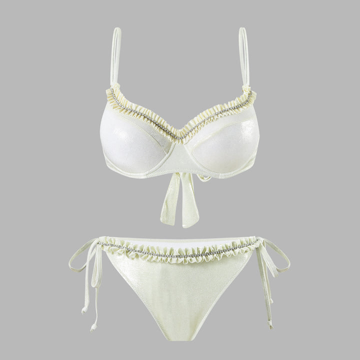 Dame bikini sæt med flydende nederdel Skovae