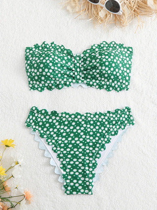 Dame bikini-sæt med floral mønster Skovae