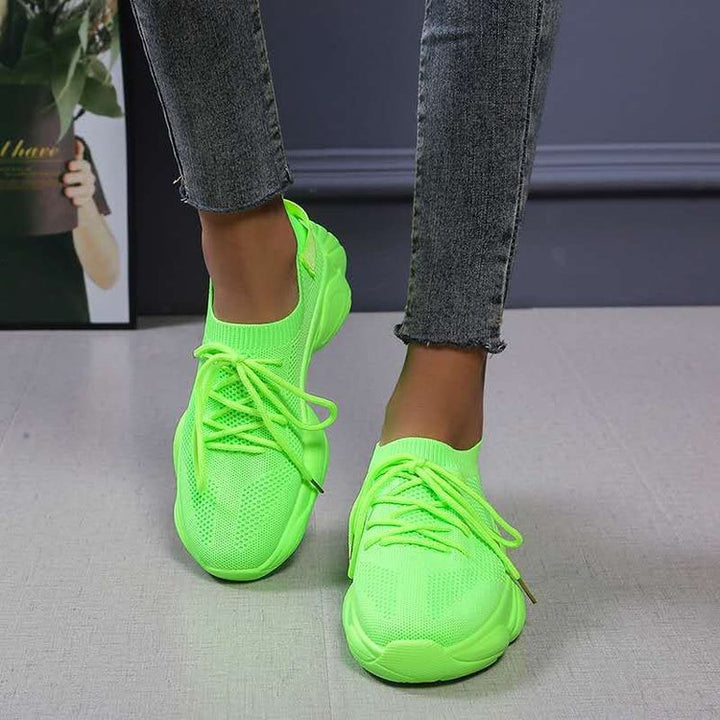 Dame Åndbare Sokkesneakers med elastisk sål og skridsikkert profil Stilla