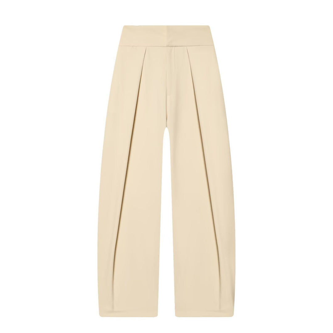 Dame elegant bred bukser med fine folder Skovae