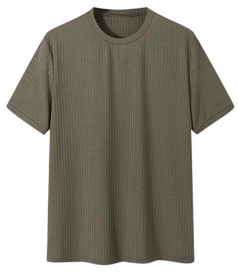Unisex nan ribbet løst skåret T-shirt lavet af bomuldsblanding Skovae