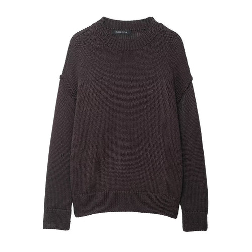 Dame afslappet sweater med oversized pasform og struktureret mønster Stilla