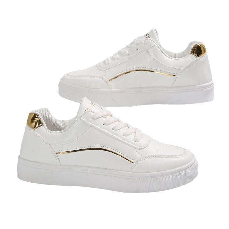 Dame Mode Sneakers med accenter i metallic Stilla