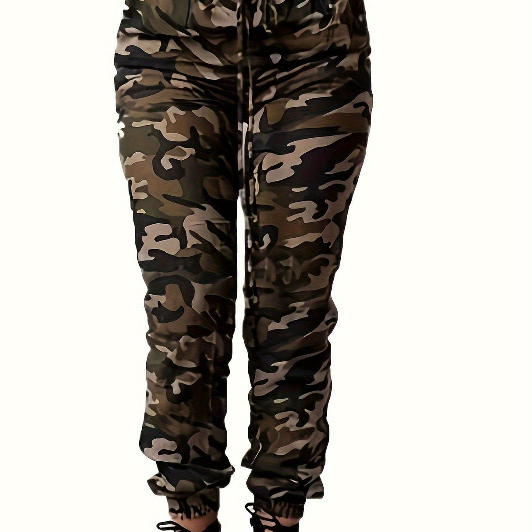 Dame joggingbukser med camouflagemønster Stilla