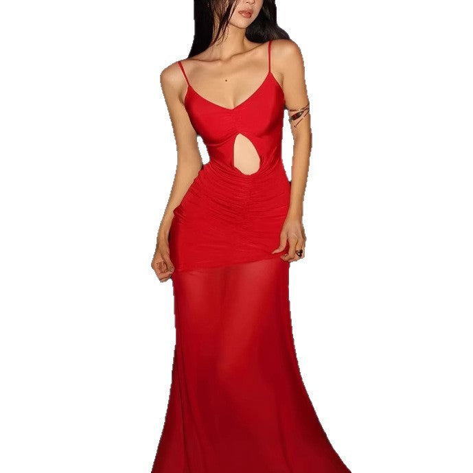 Femme Elegantes Cut-Out Maxi Kjole Stilla
