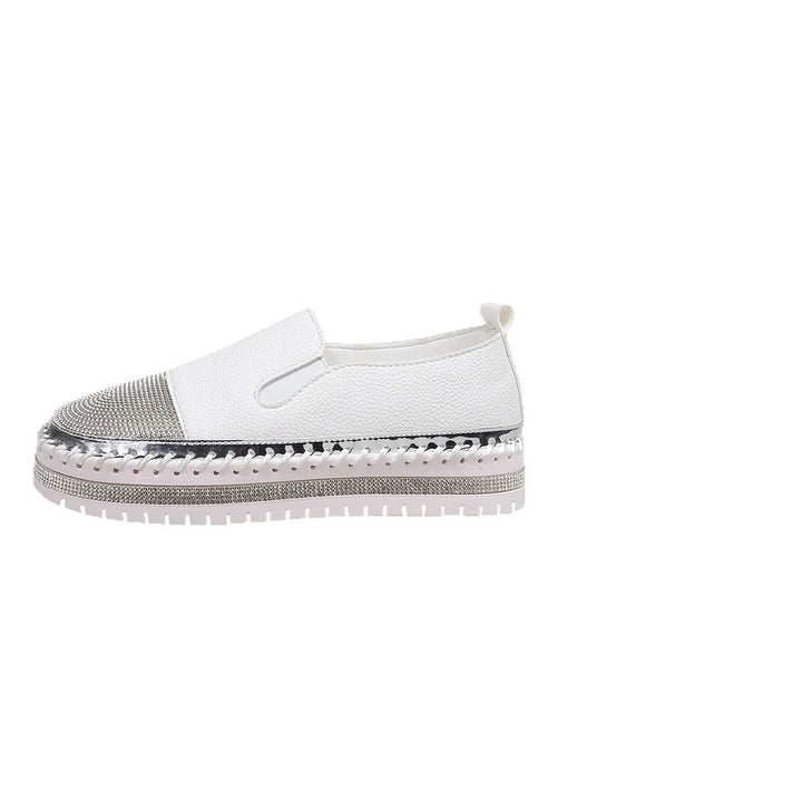 Dame Slip-On Sneakers med glitrende pyntesten og skridsikker sål Stilla