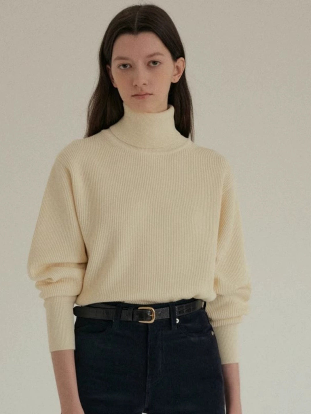 Damer rullekrave sweater med struktureret strikmønster og blød fornemmelse Stilla
