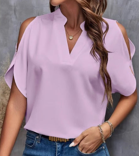 Dame Elegant Kold-Skulder Bluse Stilla