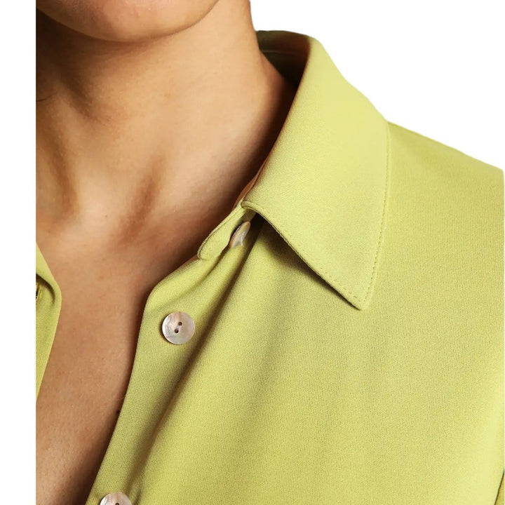 Dame indpakningsbluse med moderne knude-design og elegant silhuet Stilla
