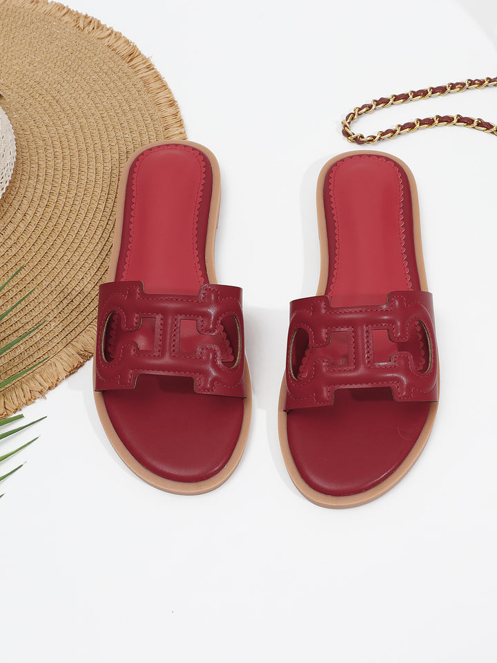 Dame mode slippers med iøjnefaldende logo Stilla