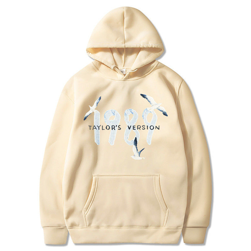 Kvinders hætte sweatshirt med kreativt fugledesign og høj kvalitet bomuld Skovae