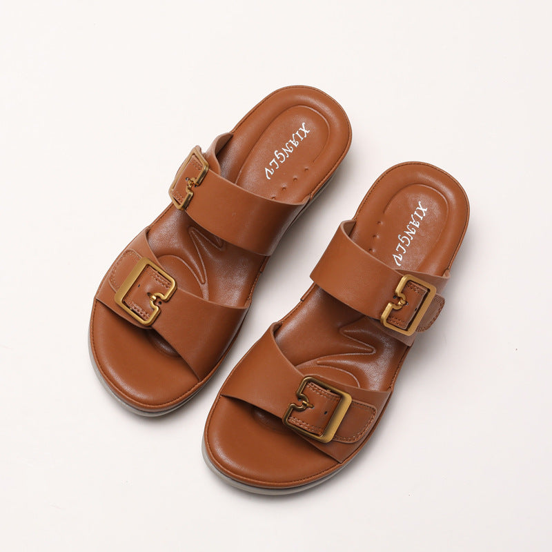 Dame Komfortable Sandaler med elegant Remlukning Stilla