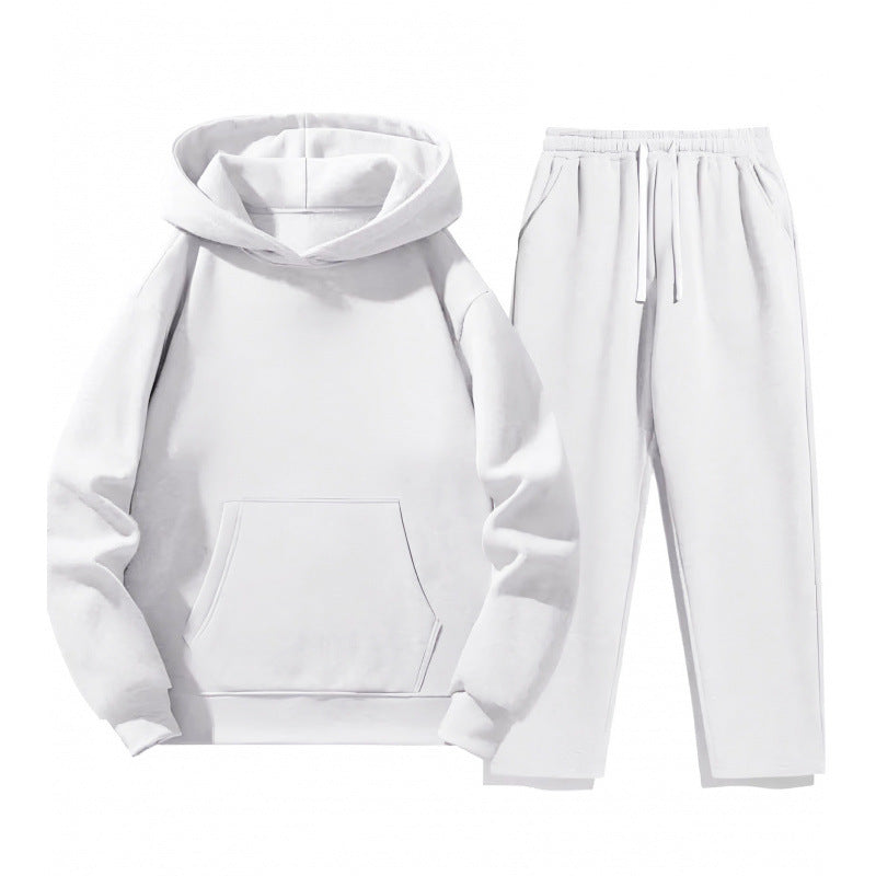 Kvinders Sweat Suit med Komfortabel Hættebluse og Praktiske Joggingbukser Skovae