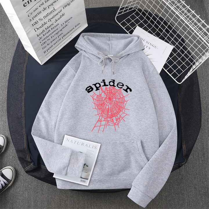 Kvinders hoodie med kreativ edderkoppemotiv Skovae