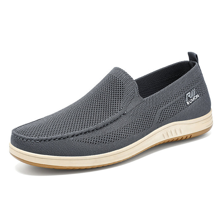 Herrer Komfortable Slip-On Fritidsko med åndbart Mesh-Overmateriale Stilla