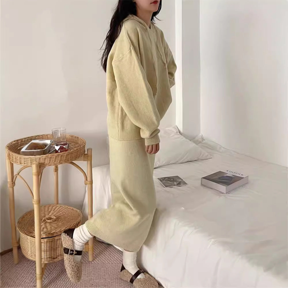 Kvindernes hoodie kjole med elegant snit og praktiske lommer Stilla