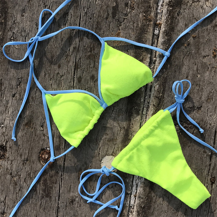 Dame Triangel-Bikini med justerbare stropper og kvalitetsmateriale Stilla